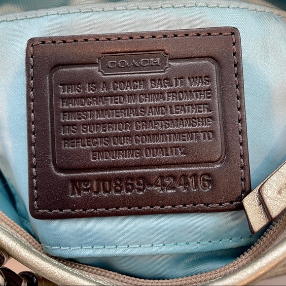 Authentic COACH metallic evening bag - Picture 6 of 6
